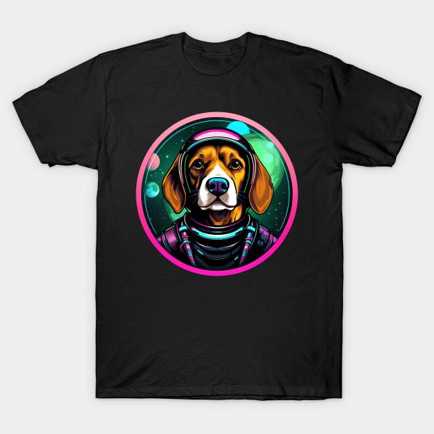 Beagle Cosmic Space Dogs Galaxy Astronaut T-Shirt by Sports Stars ⭐⭐⭐⭐⭐
